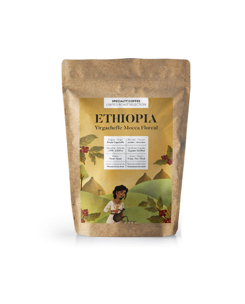 Caffè specialty Etiopia Yirgacheffe Mocca Floreal Rossini